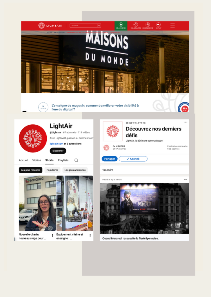 Cas client Lightair direction de la communication externalisée